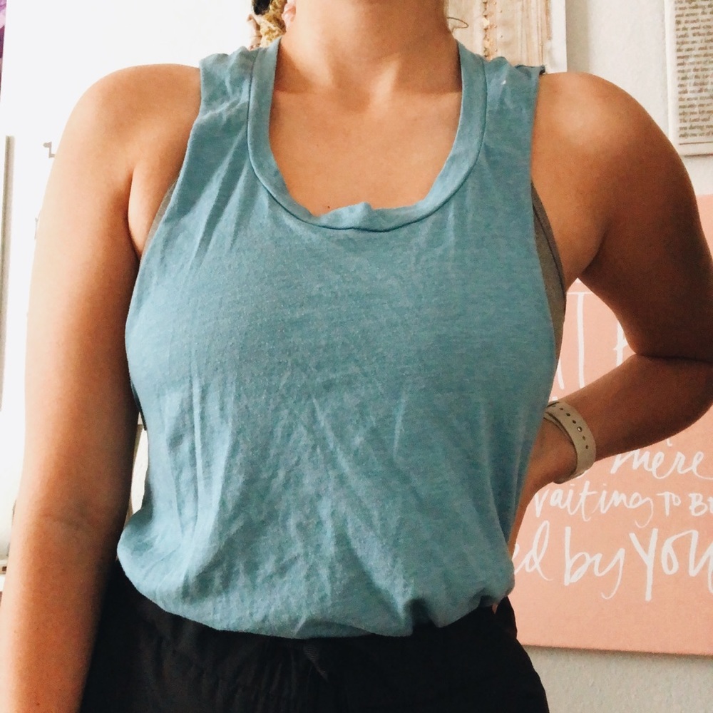 Blue Hurley Muscle Tank